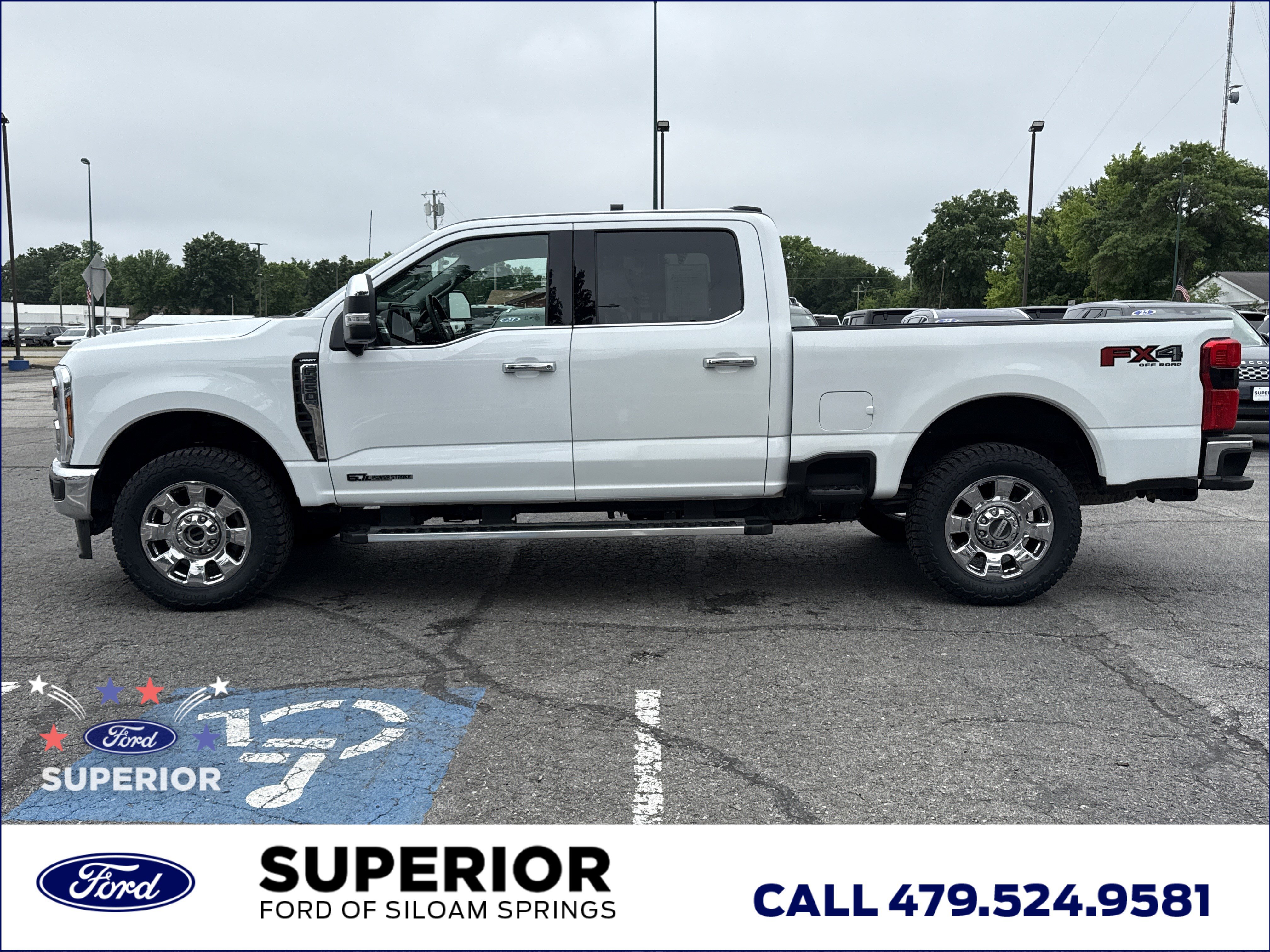 Used 2025 Star White Ford Lariat 4WD image 12