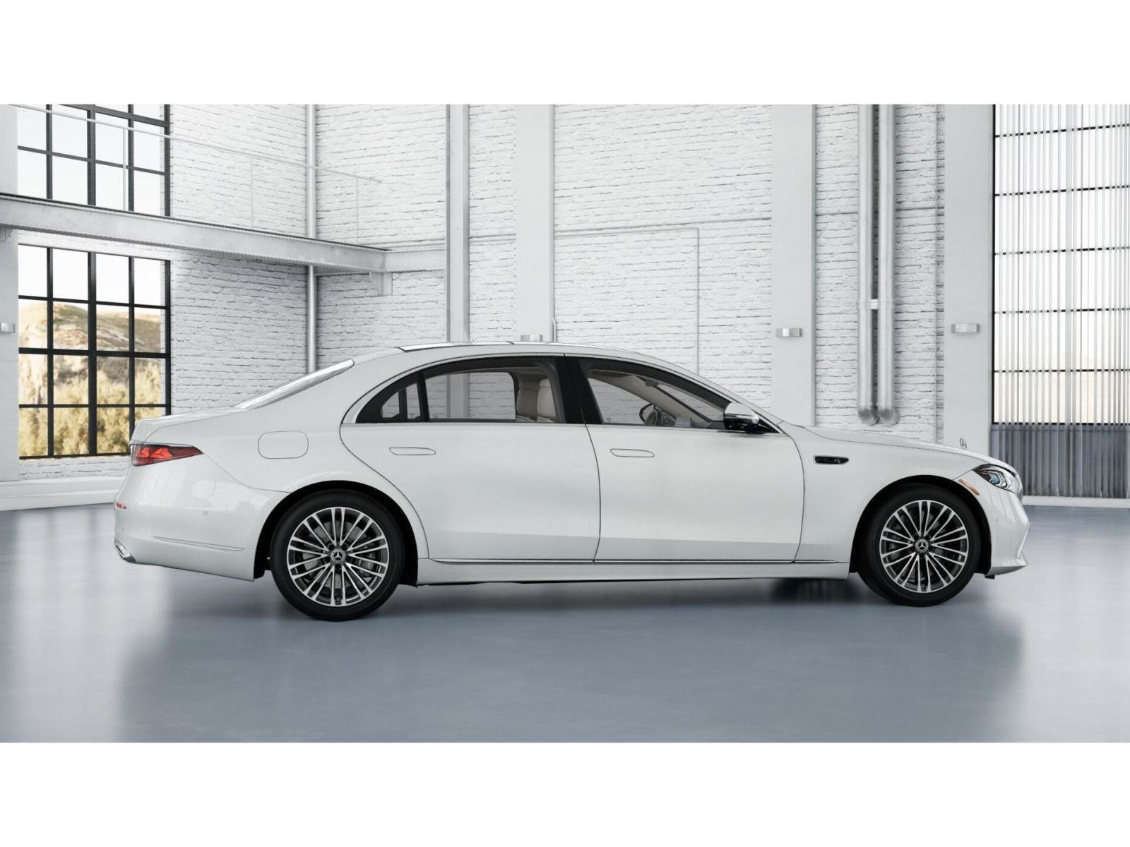 New 2027 MANUFAKTUR Moonlight White Metallic Mercedes-Benz S 500 4MATIC® Sedan image 17