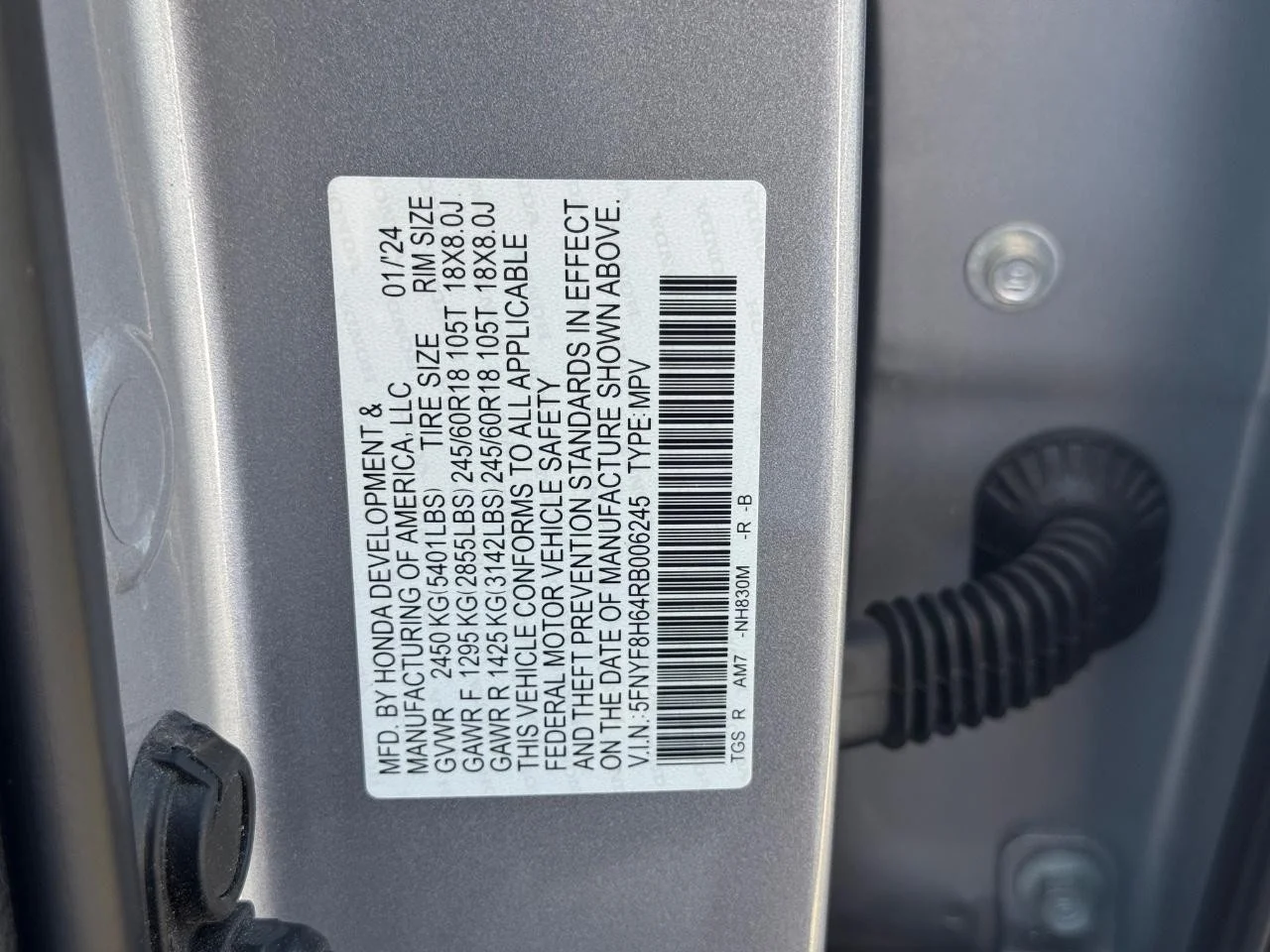 Certified Used 2024 Lunar Silver Metallic Honda AWD TRAILSPORT image 29