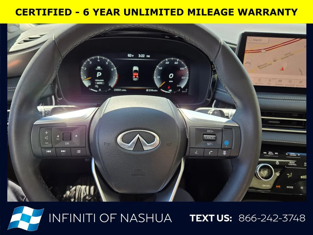Certified Used 2023 Black INFINITI LUXE image 25