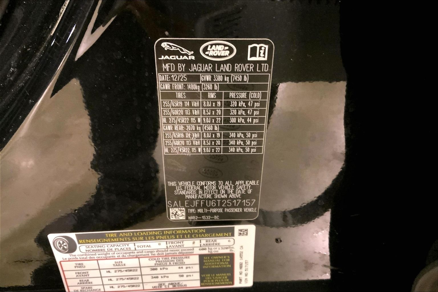 Certified Used 2026 Santorini Black Metallic Land Rover S image 4