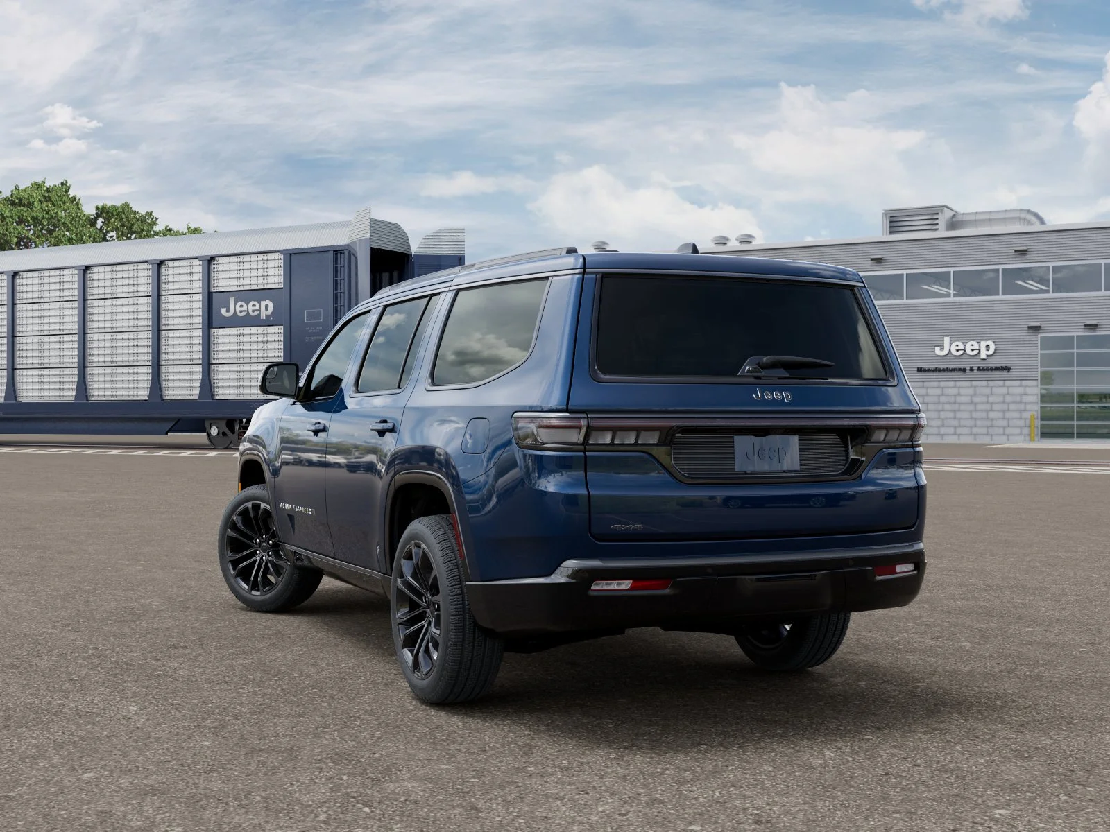 New 2026 Fathom Blue Pearl-Coat Exterior Paint (Late Availability) Jeep Grand Wagoneer image 3