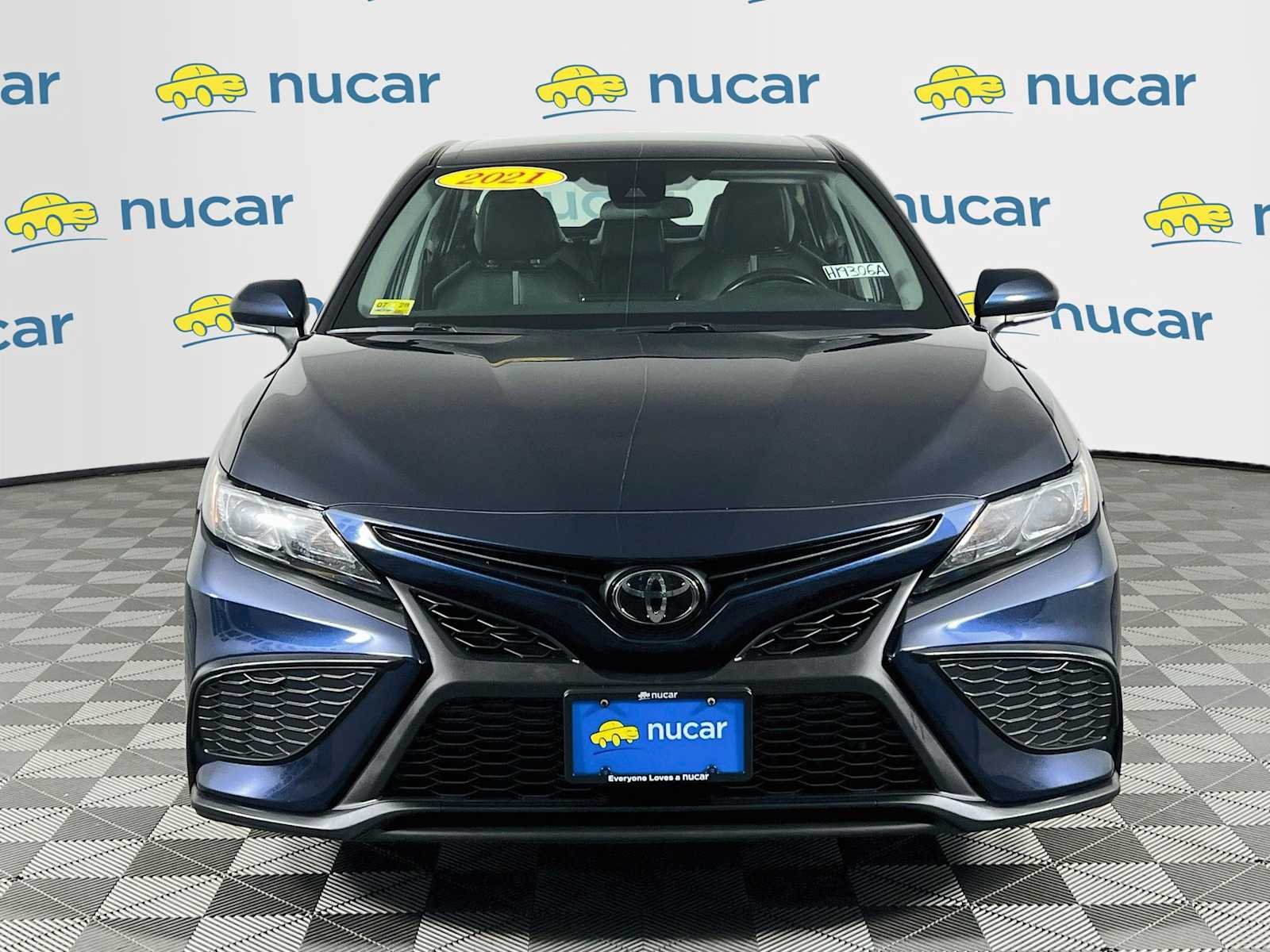 Used 2021 Galactic Aqua Mica Toyota SE image 2