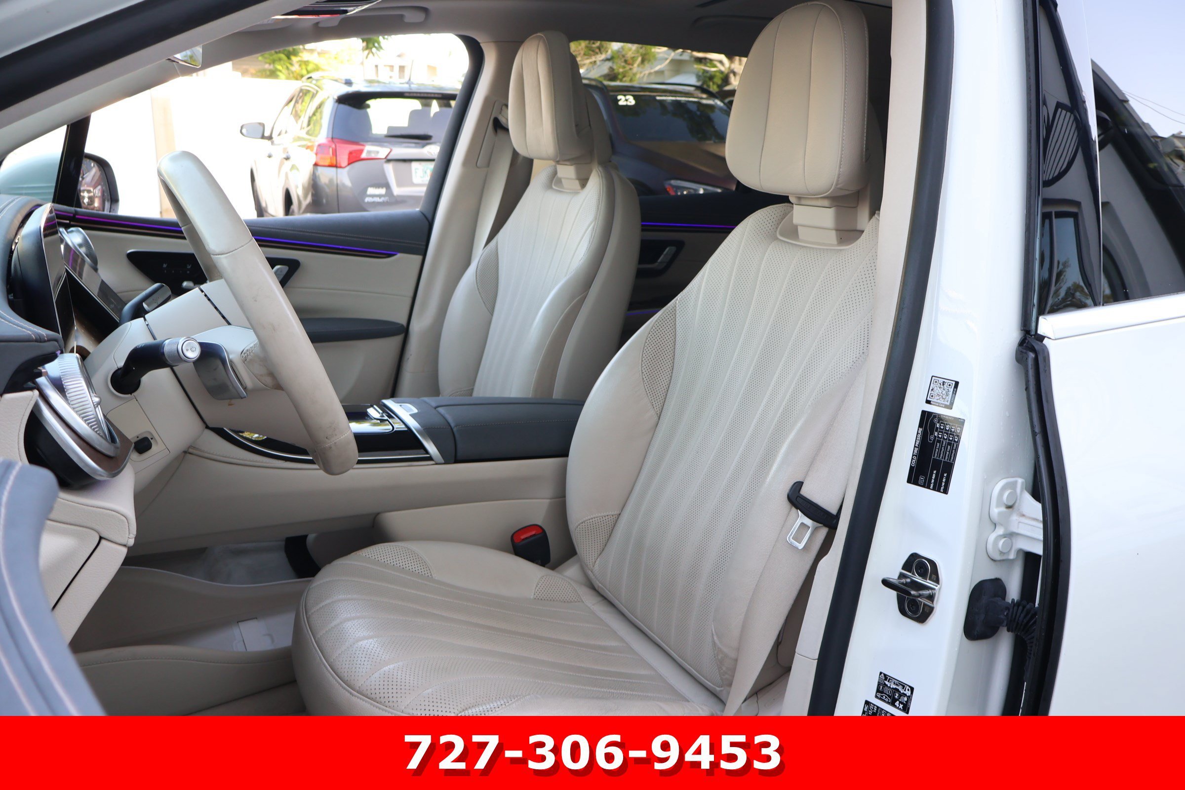 Certified 2023 Mercedes-Benz EQS SUV Base with VIN 4JGDM2DB2PA009845 for sale in Clearwater, FL