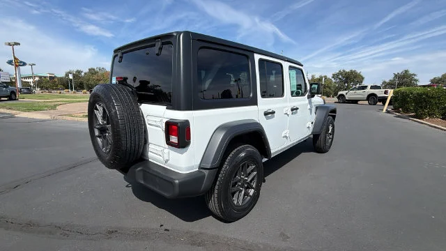 Used 2024 Bright White Clearcoat Jeep Sport S image 4