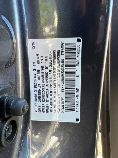 Used 2016 Modern Steel Metallic Honda EX image 11