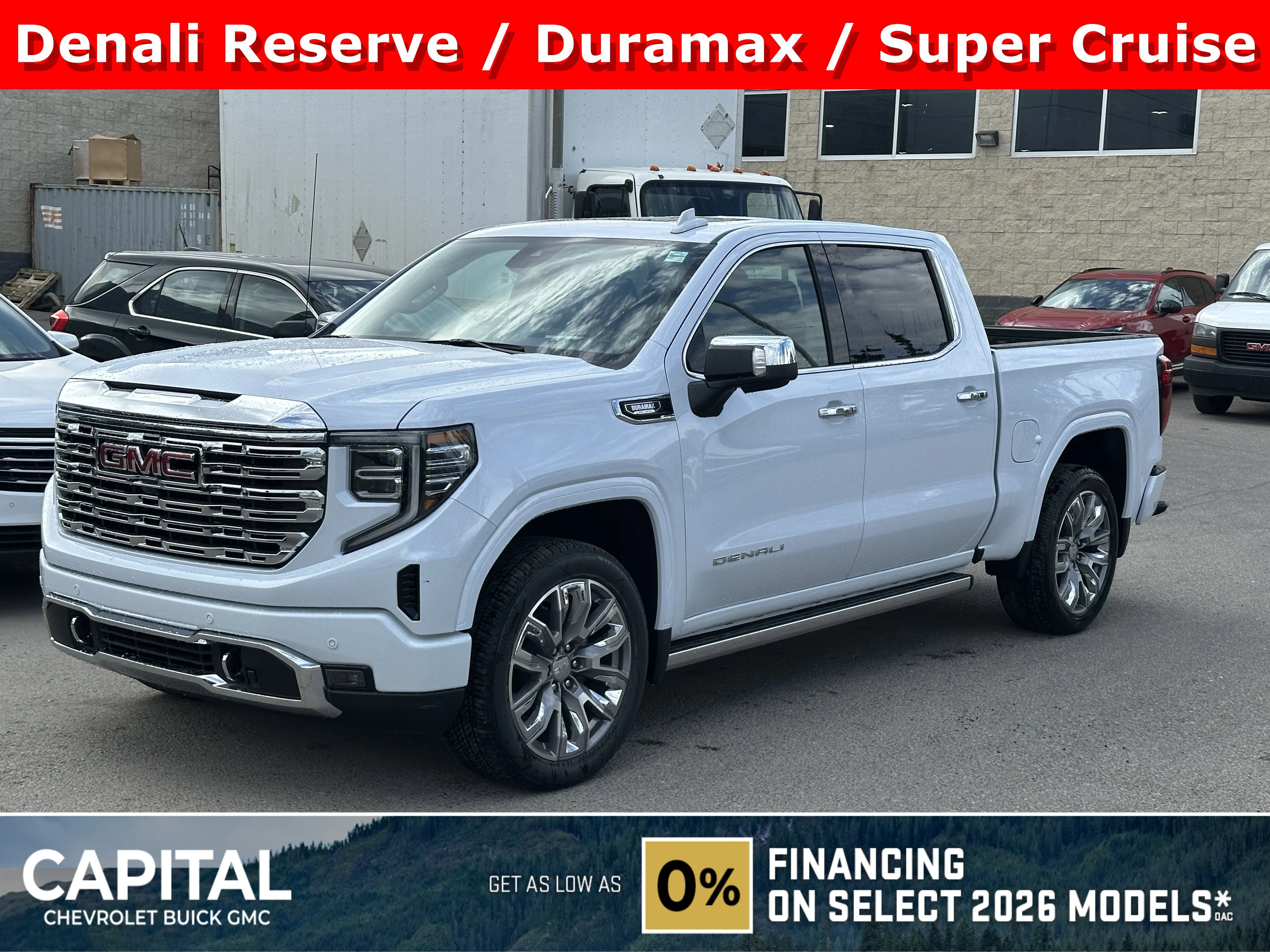 New 2026 Glacier White Tricoat GMC Denali image 1