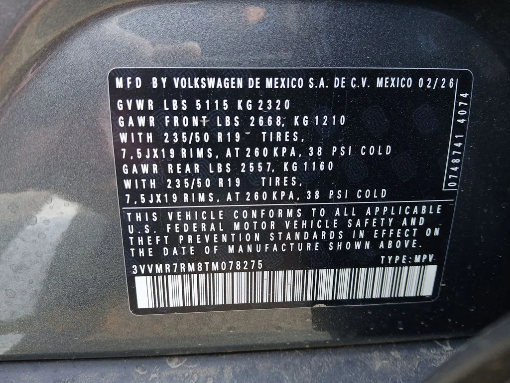 New 2026 Silver Volkswagen 2.0T SE image 29