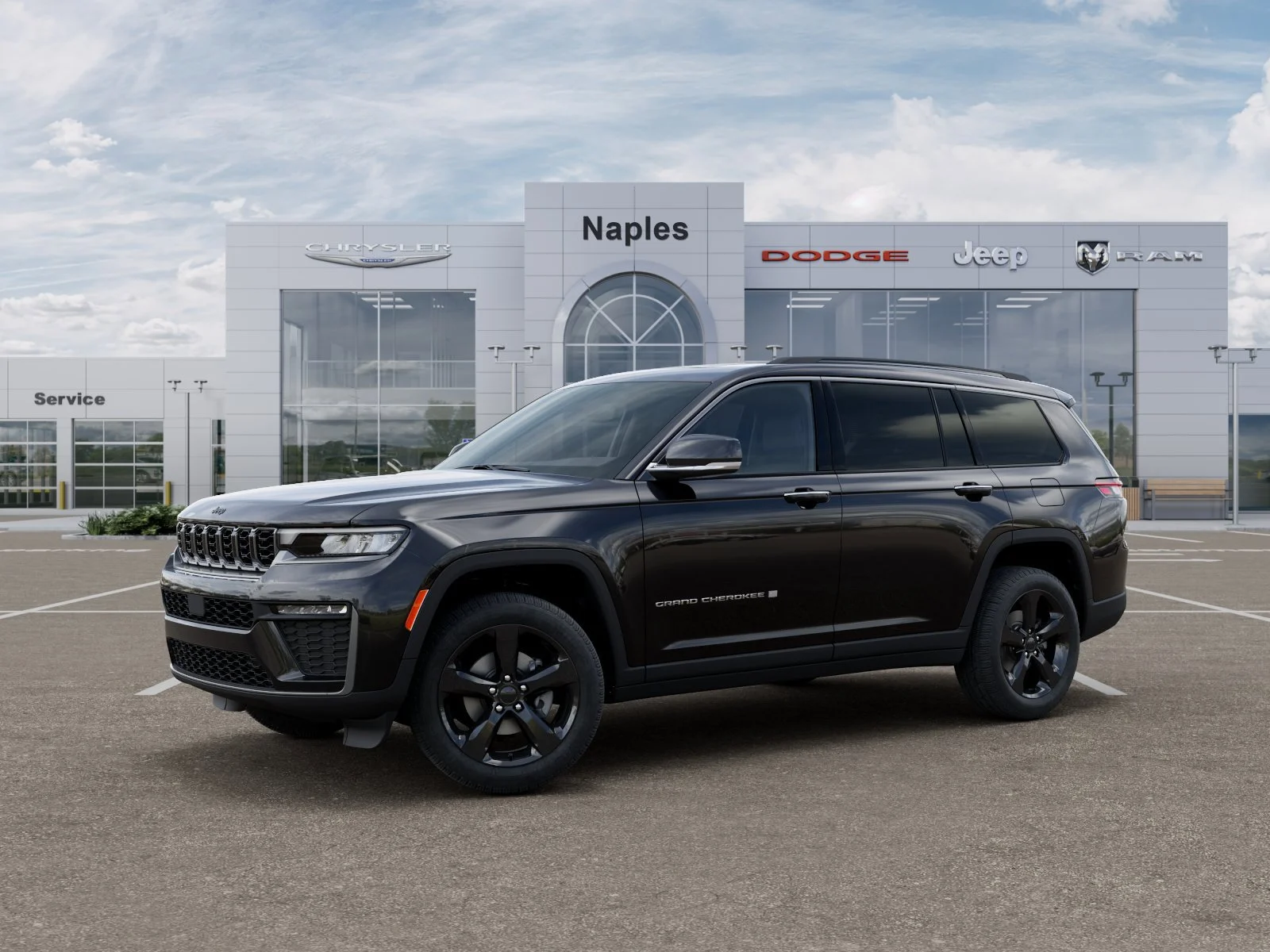 New 2026 Diamond Black Crystal Pearlcoat Jeep Limited image 2