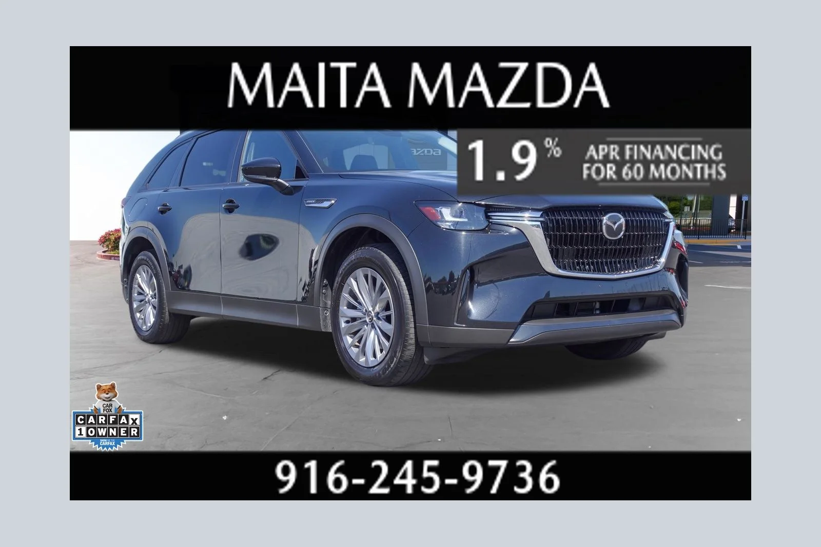 Certified Used 2024 Jet Black Mica Mazda Preferred image 1