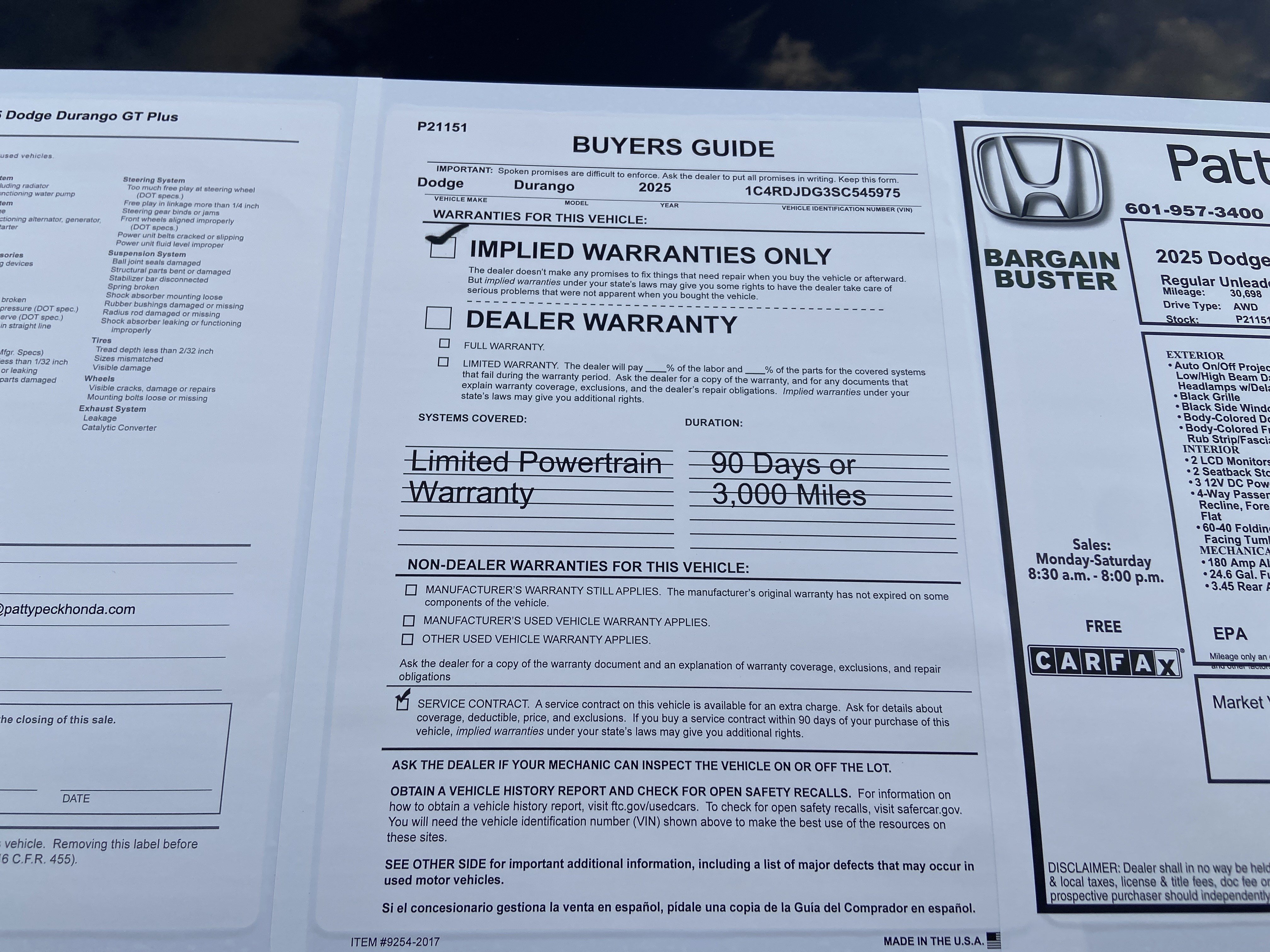 Used 2025 DB Black Clearcoat Dodge GT Plus image 5
