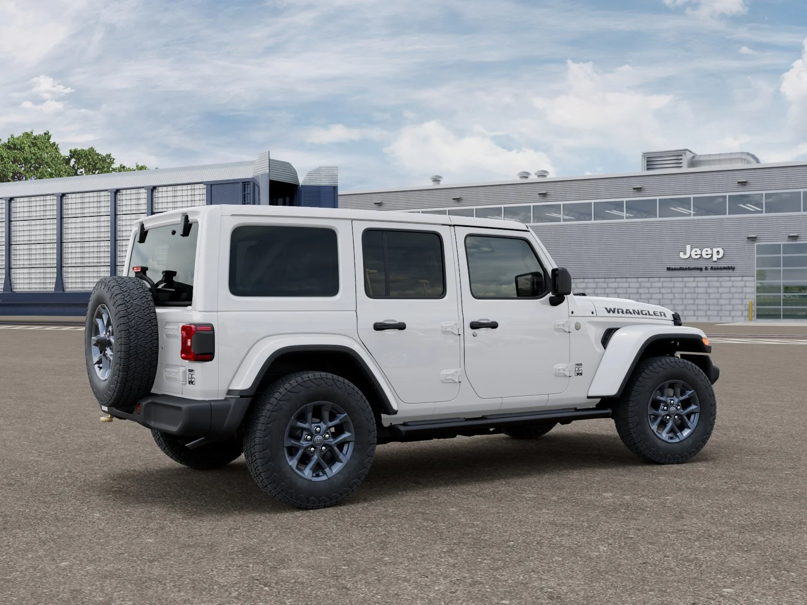 New 2026 Bright White Clear-Coat Exterior Paint Jeep 85th Anniversary image 2