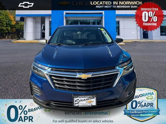Certified 2022 Chevrolet Equinox LS with VIN 3GNAXHEV3NS225085 for sale in Norwich, CT