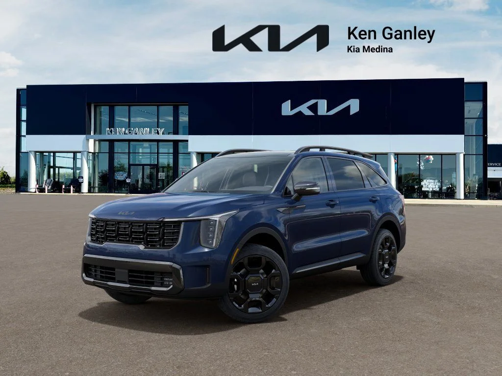 New 2026 Midnight Lake Blue Kia X-Line EX AWD image 1