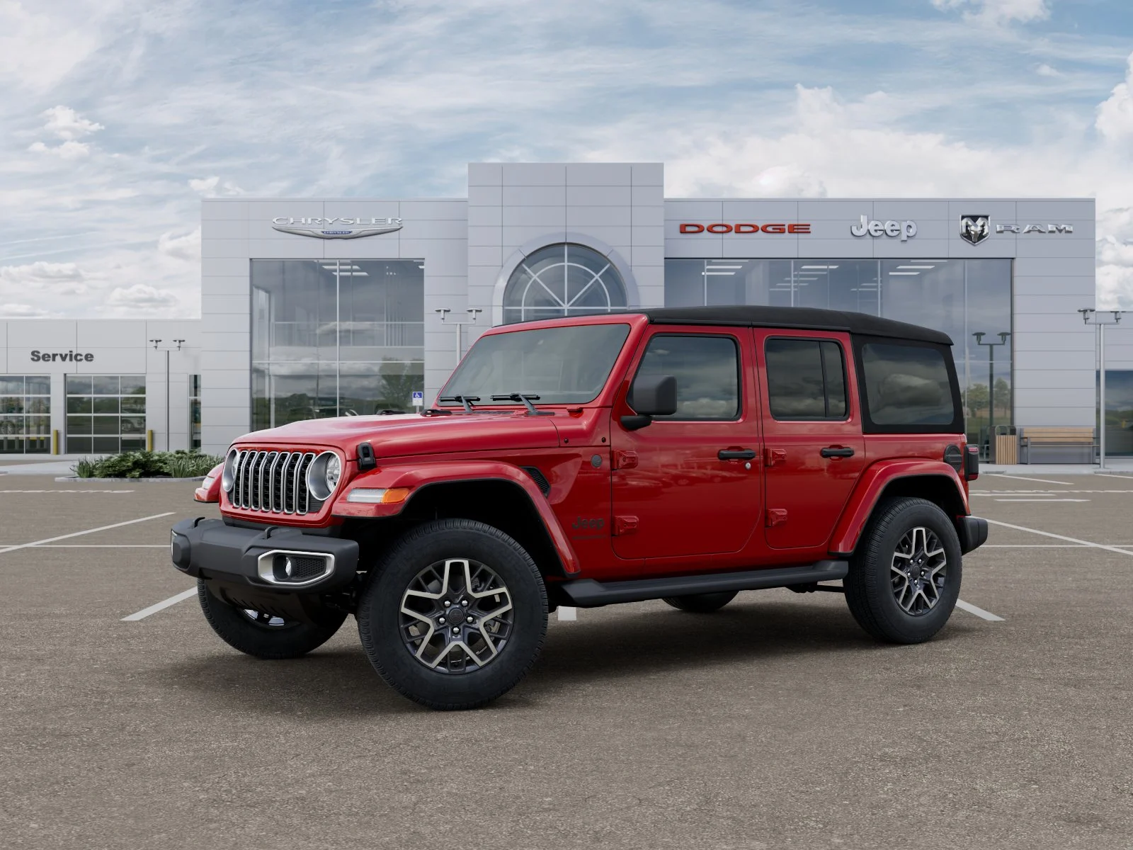 New 2026 Firecracker Red Clear-Coat Exterior Paint Jeep Sahara image 29