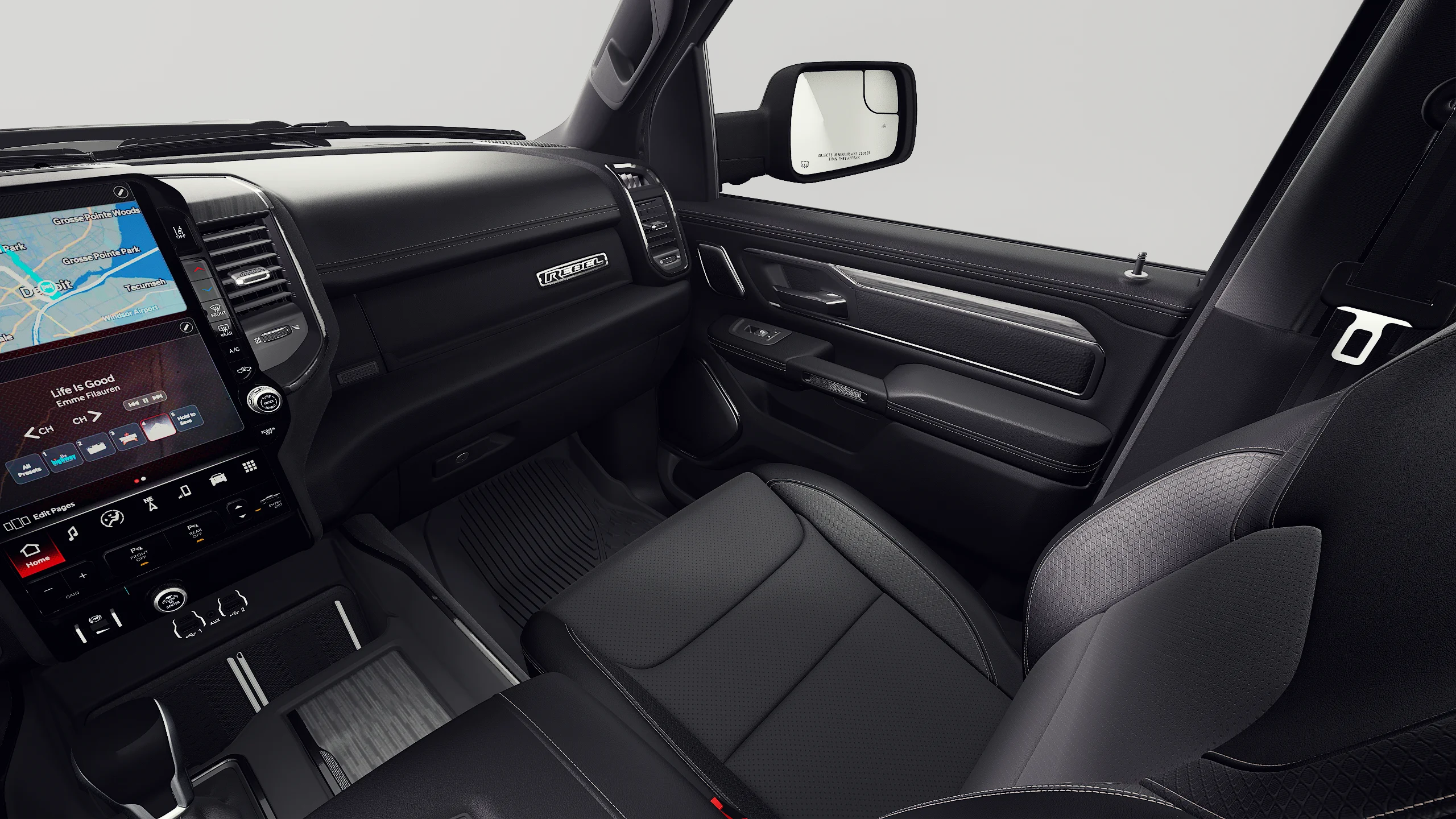 New 2027 Diamond Black Crystal Pearl-Coat Exterior Paint RAM REBEL image 19