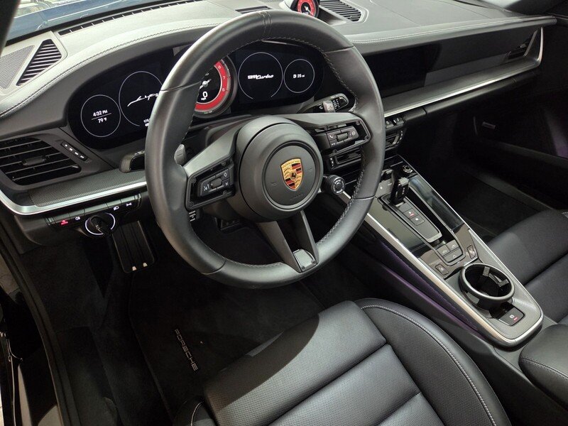 Used 2022 Black PORSCHE TURBO CABRIOLET image 10