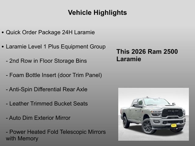 New 2026 Ceramic Gray Clear-Coat Exterior Paint RAM Laramie image 30