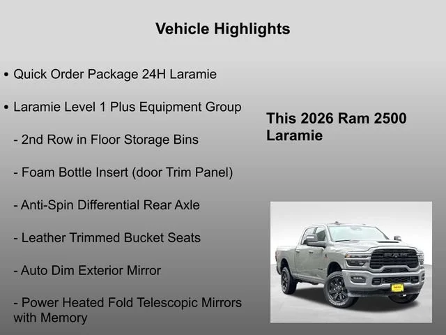 New 2026 Ceramic Gray Clear-Coat Exterior Paint RAM Laramie image 30