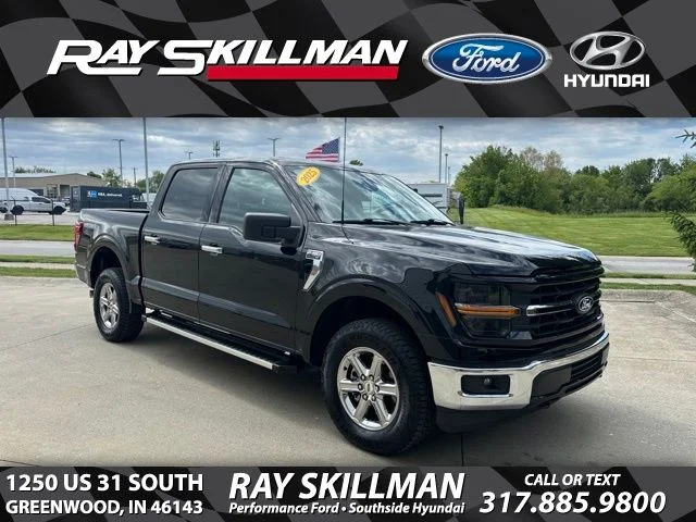 Certified Used 2025 Agate Black Metallic Ford XLT image 1