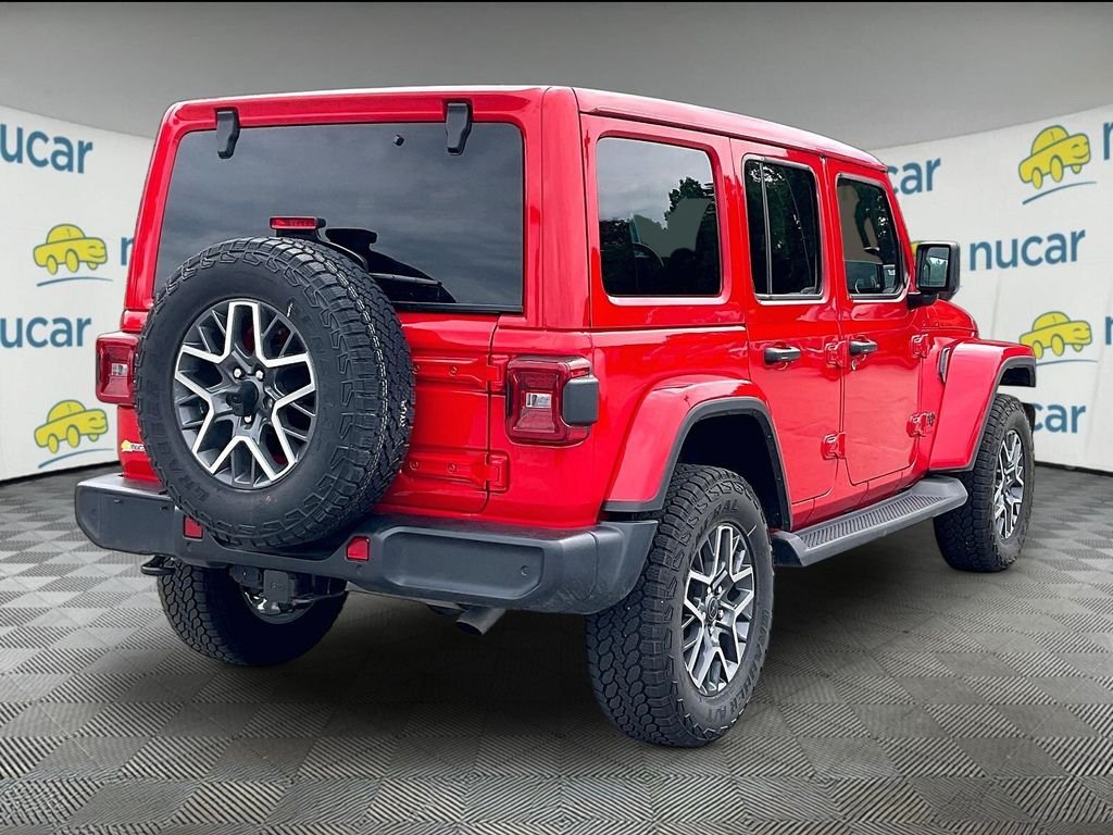 Used 2025 Firecracker Red Clearcoat Jeep Sahara image 6