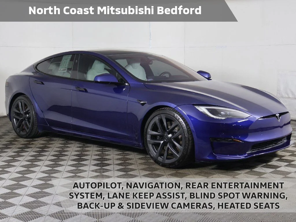 Used 2023 Blue Tesla Plaid image 1