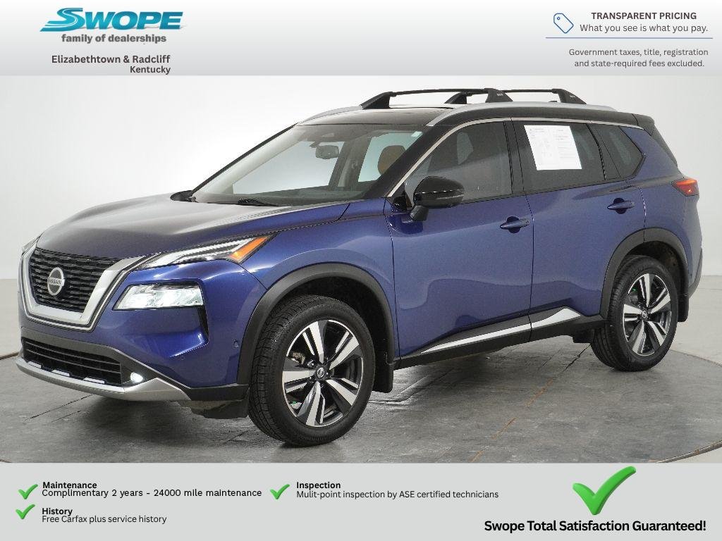 Used 2021 Caspian Blue Metallic/Super Black Nissan Platinum image 10