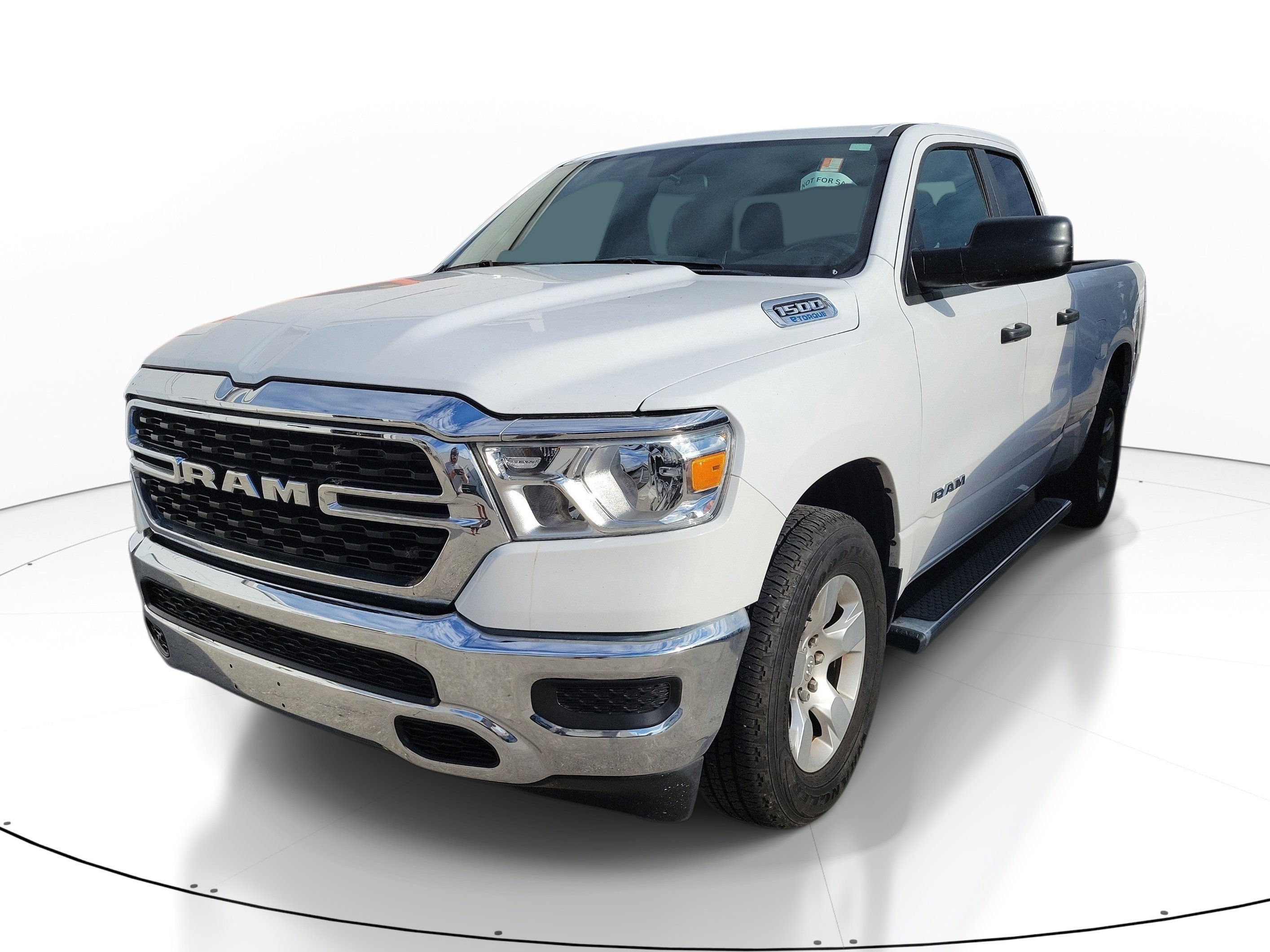 Used 2024 Bright White Clearcoat Ram Big Horn image 3