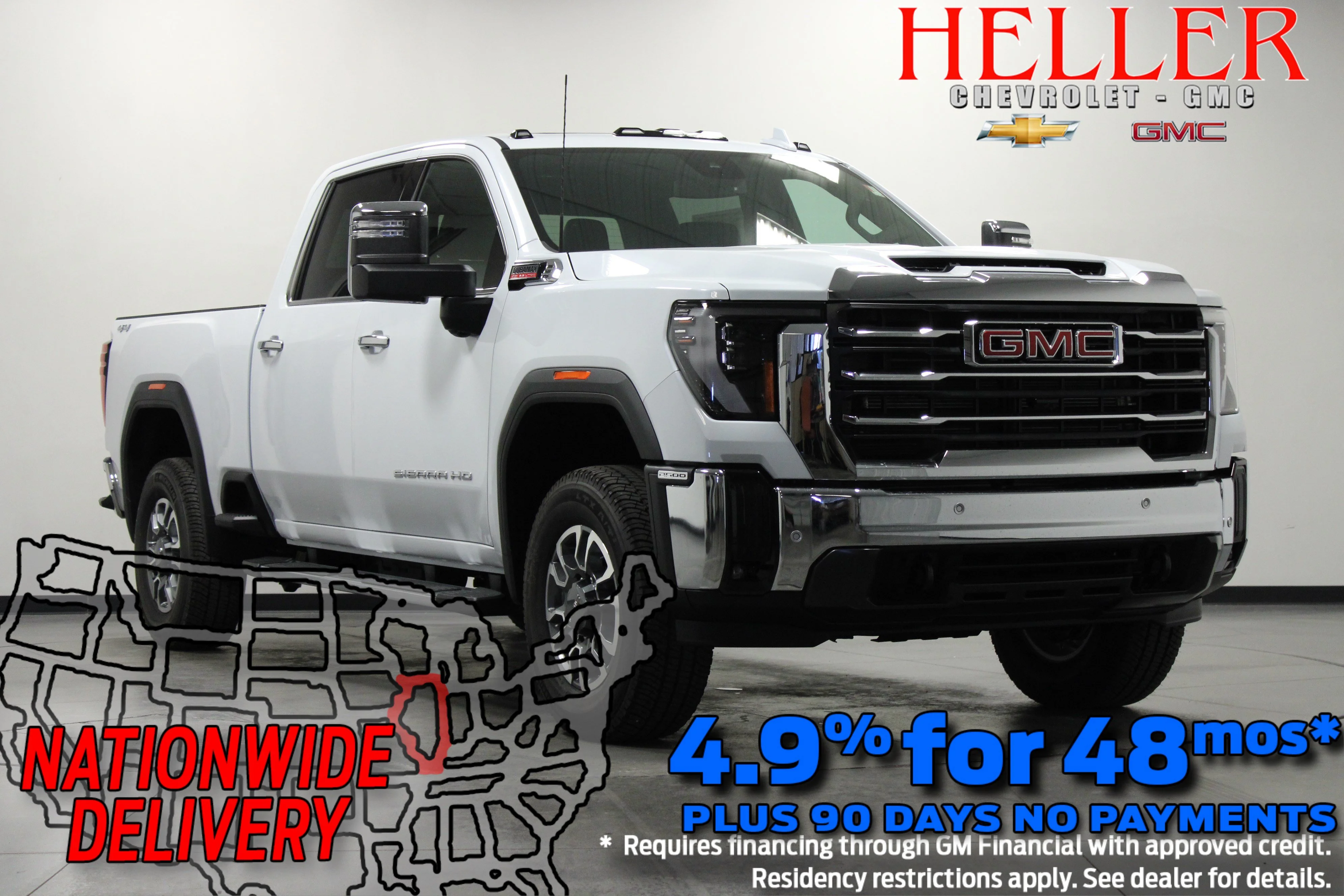 New 2026 Glacier White Tricoat GMC SLT image 1