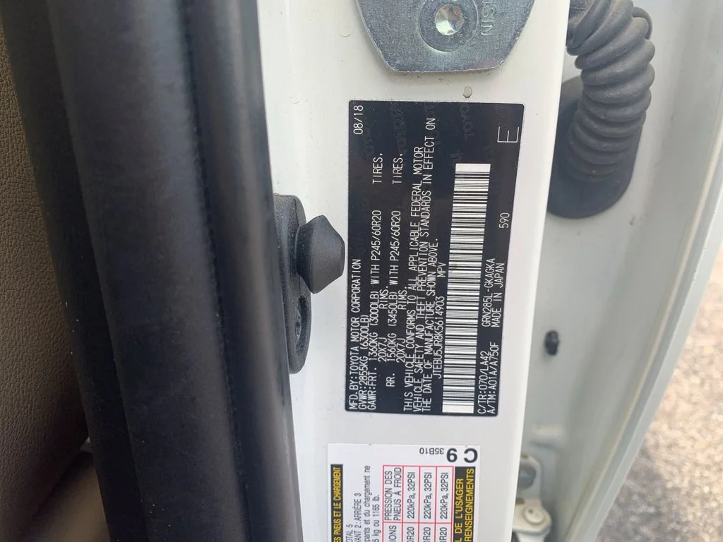 Used 2019 White Toyota Limited image 36