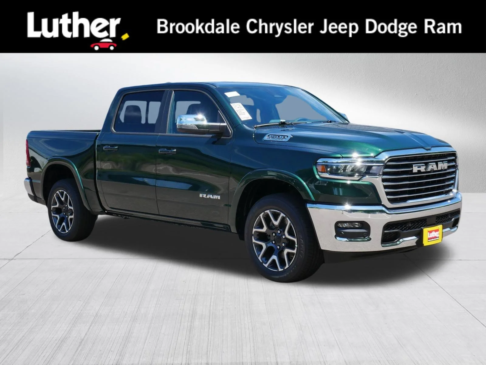 New 2026 Serrano-Green Metallic Exterior Paint RAM Laramie image 1