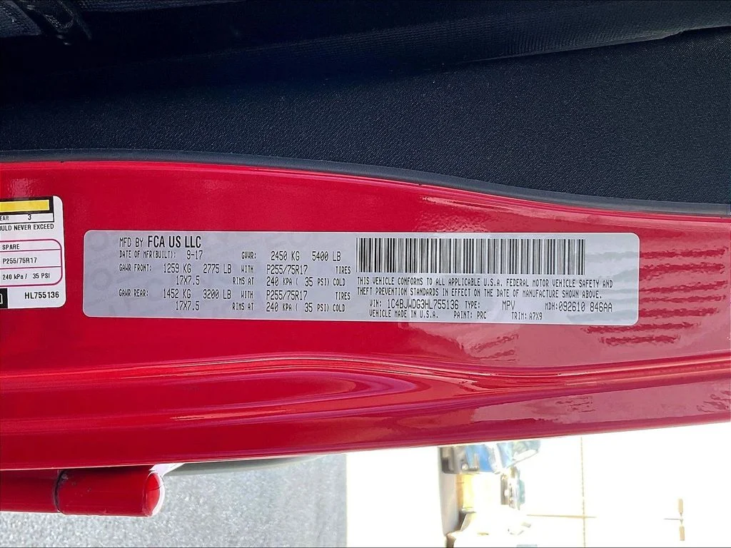 Used 2017 Red Clearcoat Jeep Unlimited Sport image 21