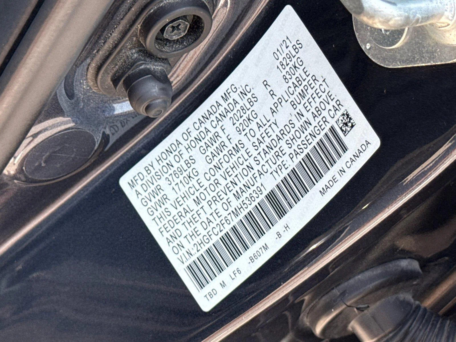 Used 2021 Blue Honda LX image 24