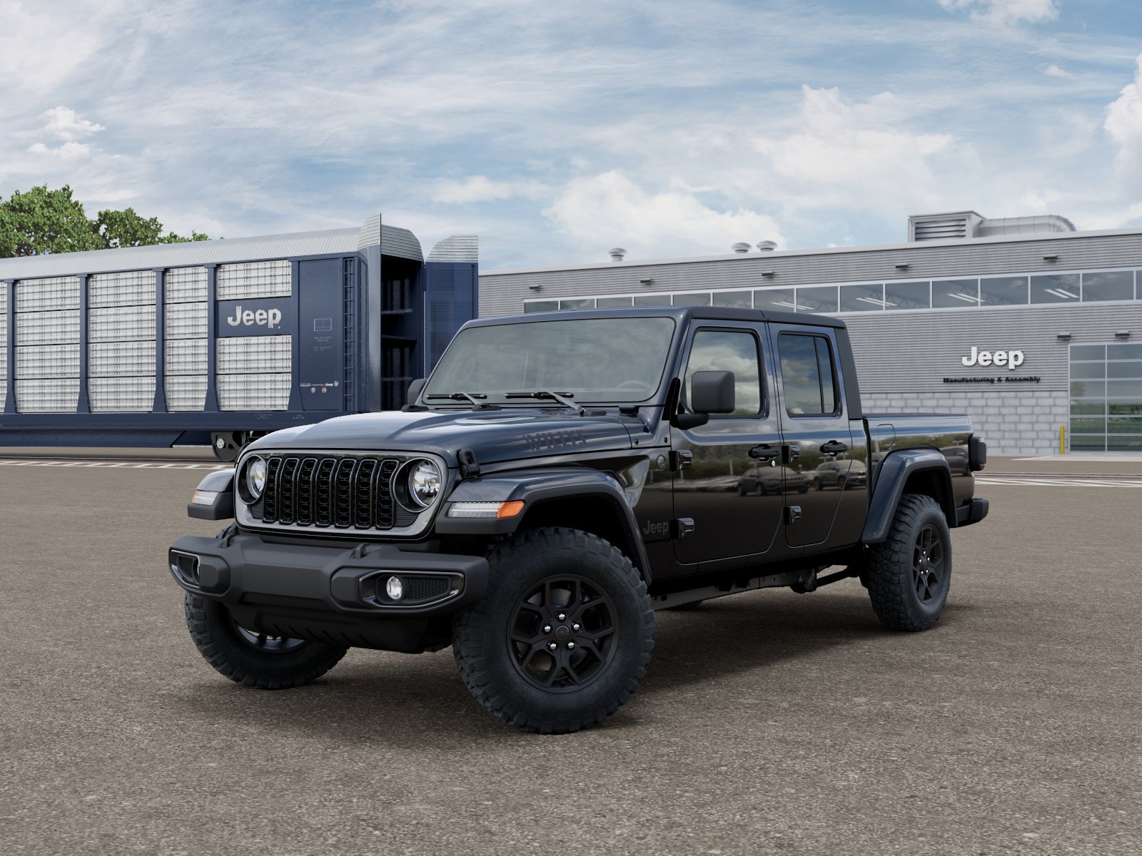 New 2026 Black Clear-Coat Exterior Paint Jeep Willys image 1