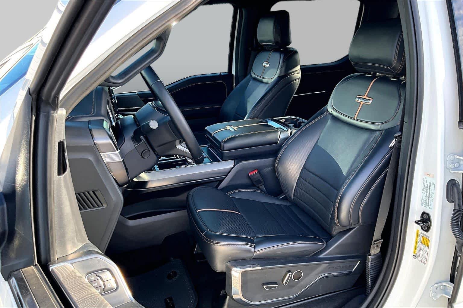 Used 2023 Star White Metallic Tri-Coat Ford Platinum image 9