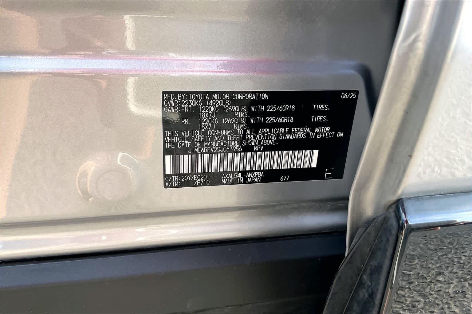 Used 2025 Silver Sky Metallic/Midnight Black Metallic Toyota Hybrid XSE image 35