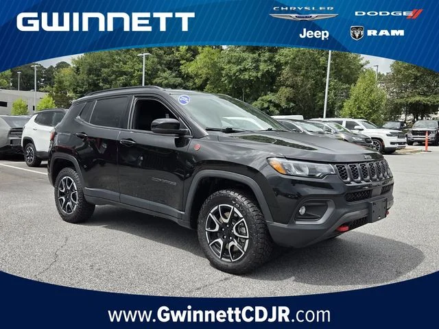 Used 2024 Black Jeep Trailhawk image 1