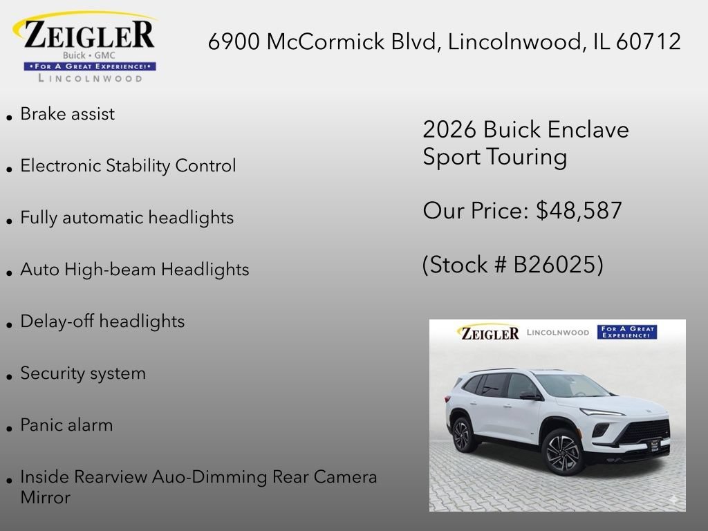 New 2026 Summit White Buick Sport Touring image 36