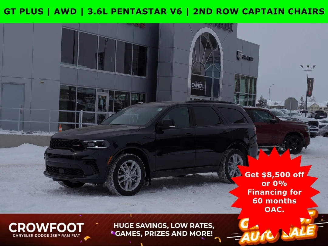 New 2026 night moves Dodge GT Plus - - Pkg 2BH - 2nd Row Captain Chairs - Ventilated Seats - Wireless Charging & More! image 1