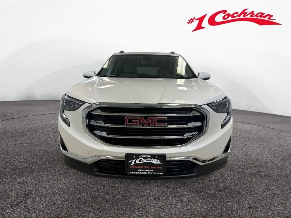 Used 2021 WHITE FROST TRICOAT GMC SLT image 34