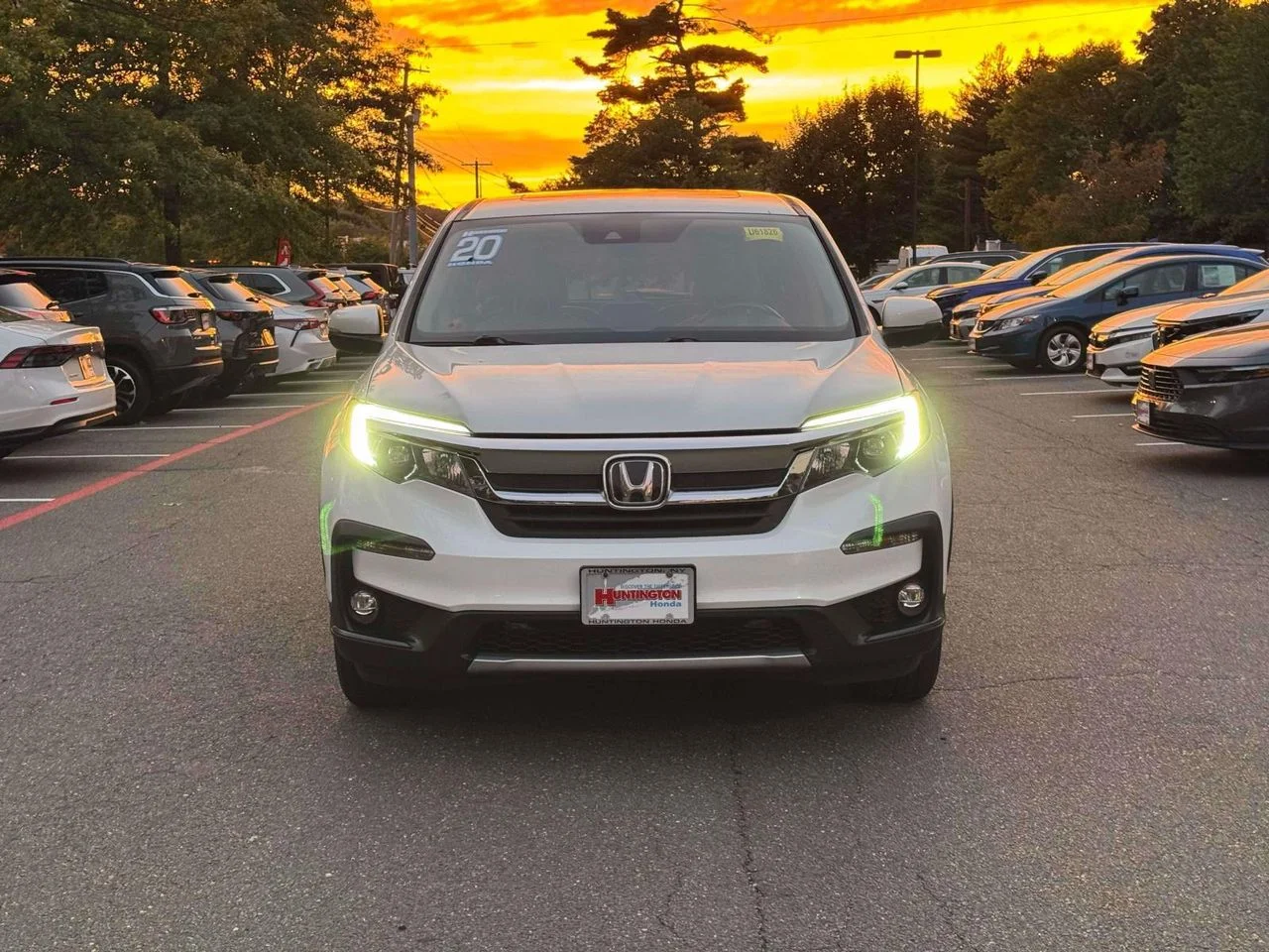 Used 2020 Platinum White Pearl Honda AWD EX-L image 2