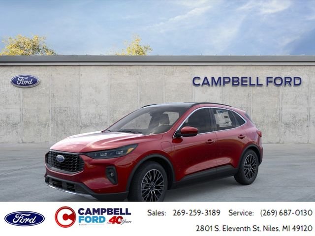 New 2025 Rapid Red Metallic Tinted Clearcoat Ford Plug-in Hybrid image 1