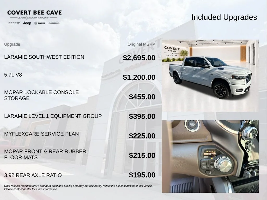 New 2026 Bright White Clear-Coat Exterior Paint RAM Laramie image 8