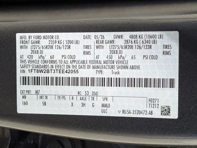 New 2026 Carbonized Gray Metallic Ford F-250® Lariat® image 69