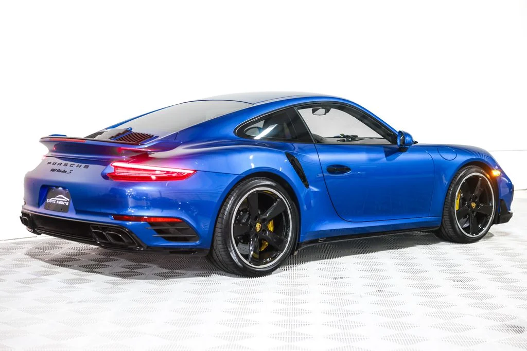Used 2018 Blue Porsche Turbo S image 7