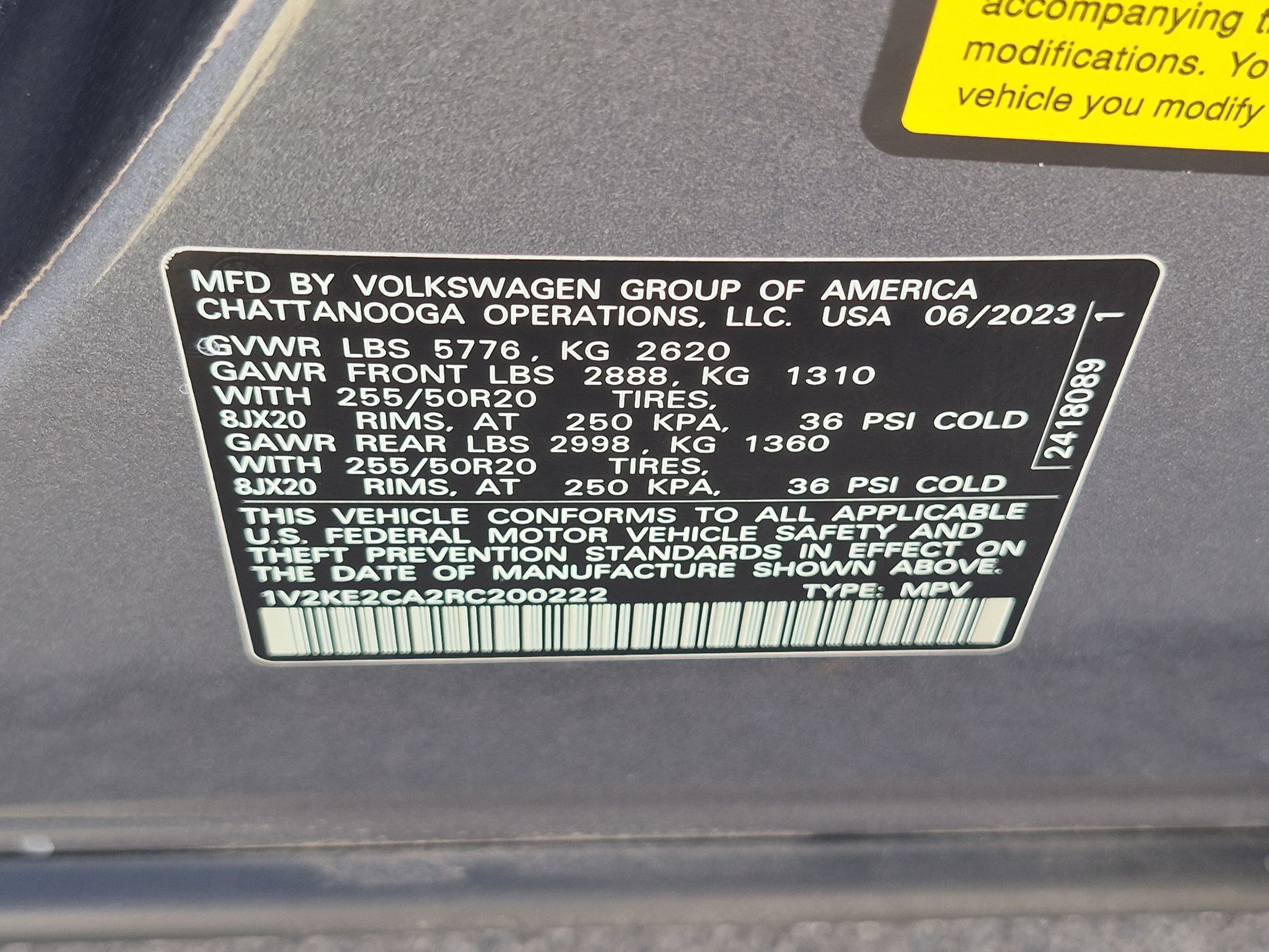 Certified Used 2024 Platinum Gray Metallic Volkswagen 2.0T SE w/Technology image 35