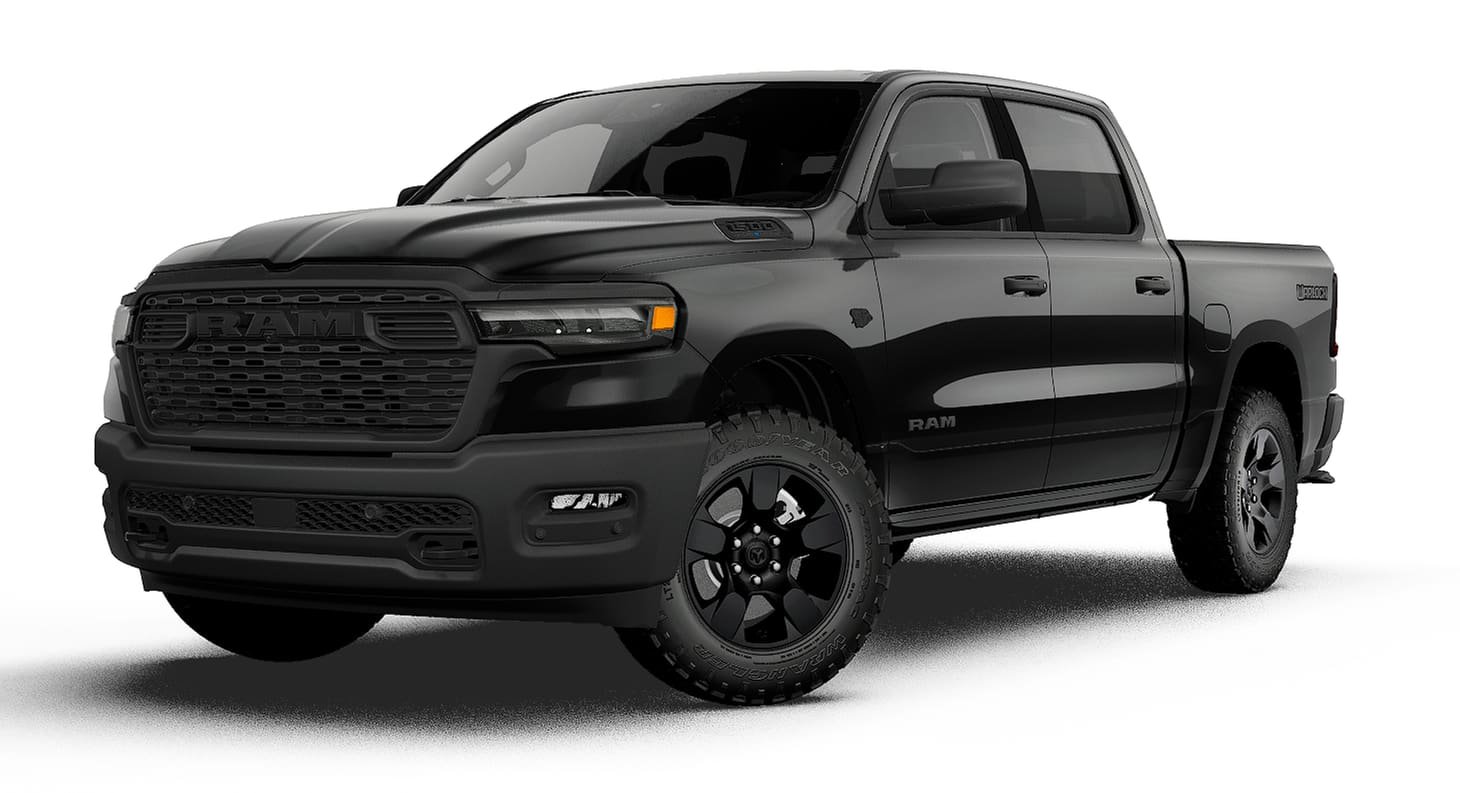 New 2027 Diamond Black Crystal Pearl-Coat Exterior Paint RAM Express image 1