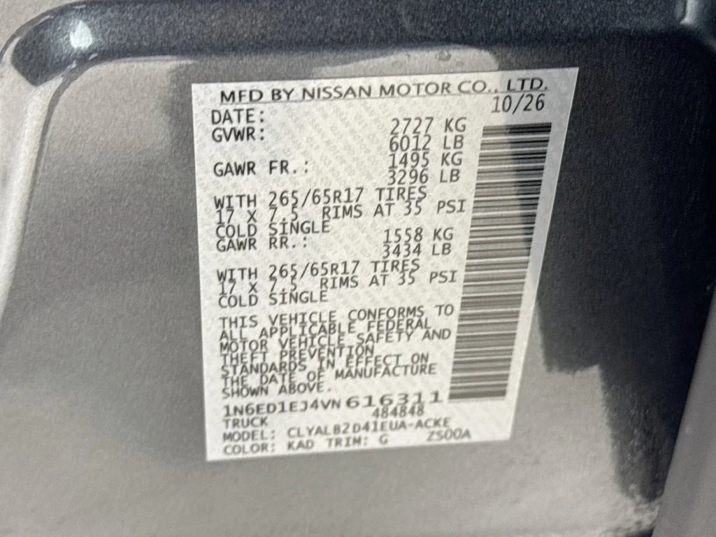 New 2027 Gray Nissan SV image 37