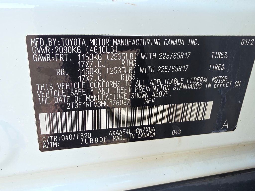 Used 2021 Super White Toyota LE image 31