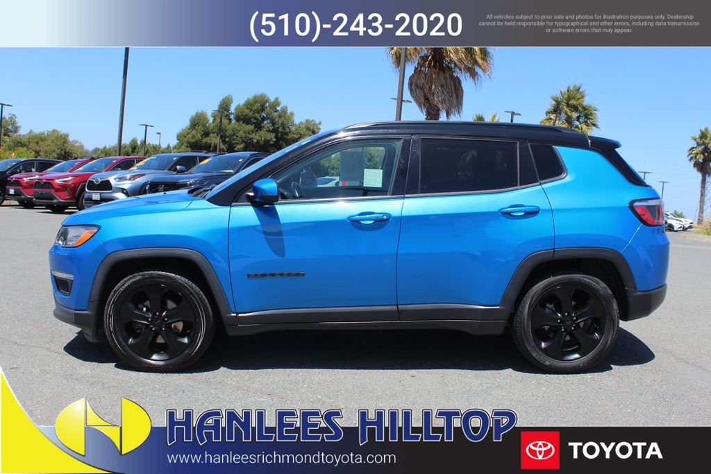 Used 2020 Jeep Compass Altitude with VIN 3C4NJCBB0LT140964 for sale in Richmond, CA